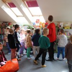 Powiększ zdjęcie Przedszkolaki z Wiciejowa odwiedziły naszą bibliotekę 