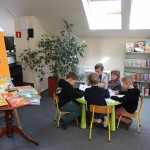 Powiększ zdjęcie Przedszkolaki z Wiciejowa odwiedziły naszą bibliotekę 